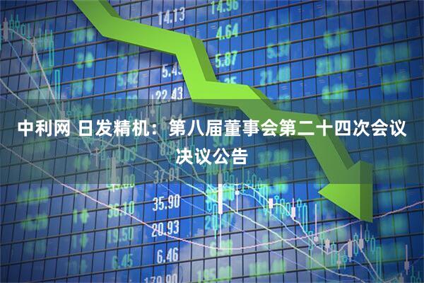中利网 日发精机：第八届董事会第二十四次会议决议公告