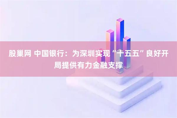 股巢网 中国银行：为深圳实现“十五五”良好开局提供有力金融支撑